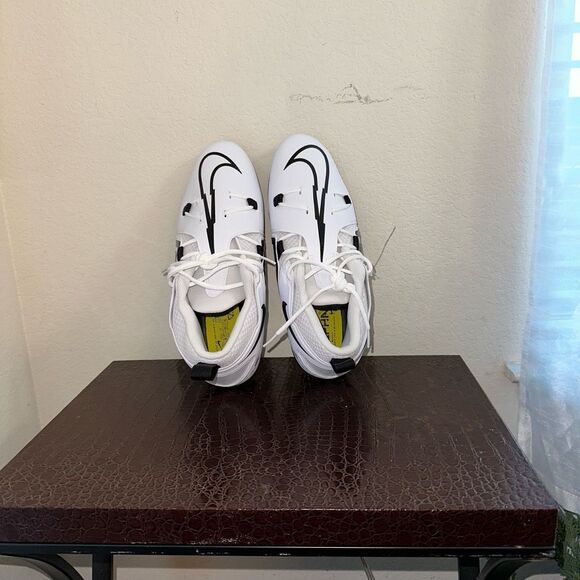 ✅ New Nike Alpha Menace Pro 3 Men's Size 13 White Mid Cut Football Cleats - Picture 4 of 7